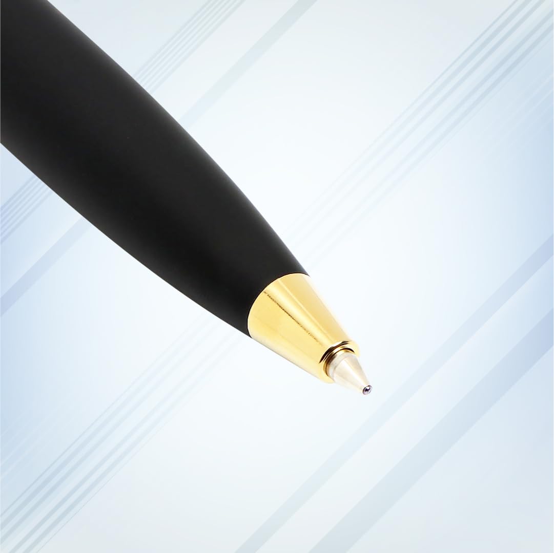 Parker Frontier Stainless Steel Gold Trim Ball Pen