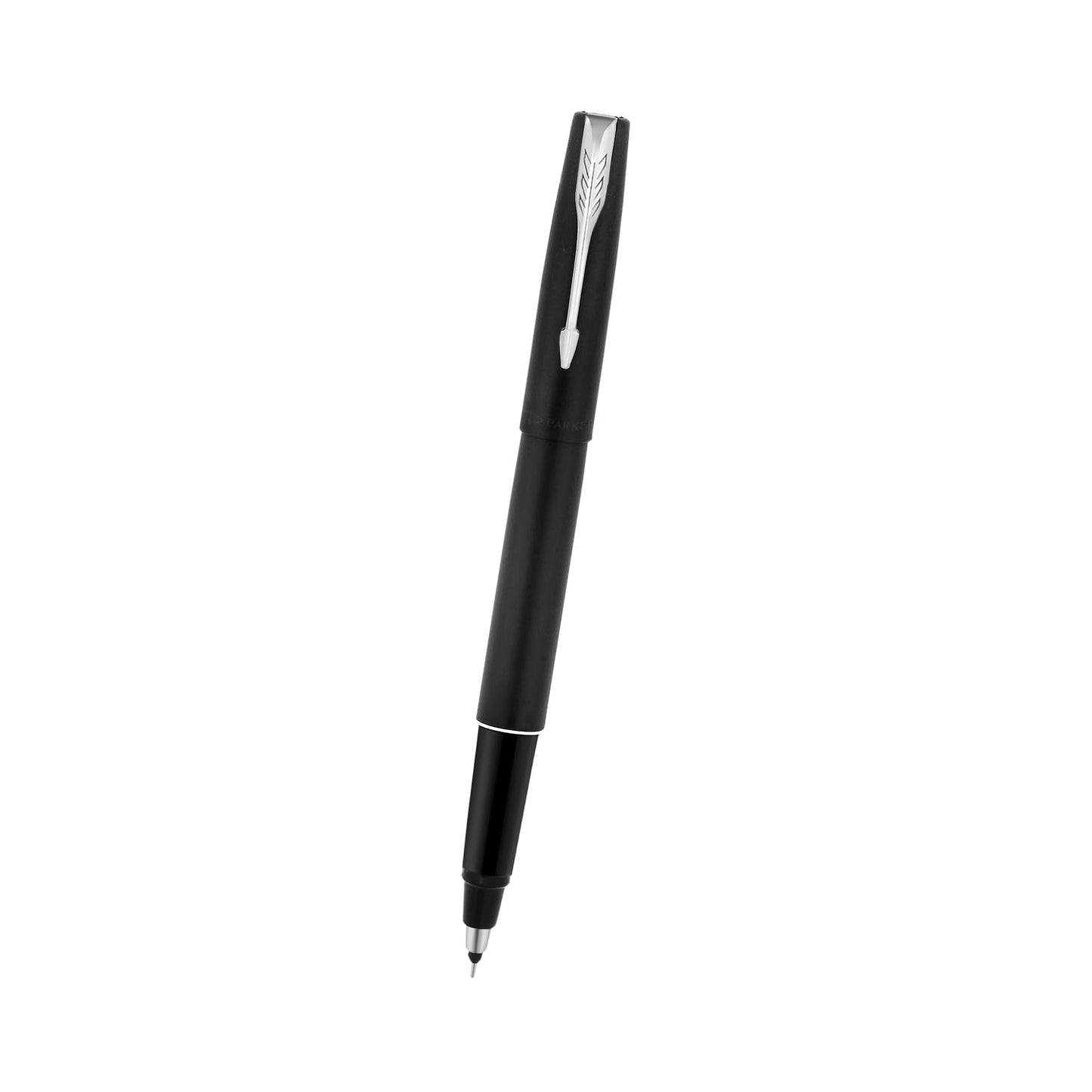 Parker Frontier Matte Black Chrome Trim Roller Ball Pen