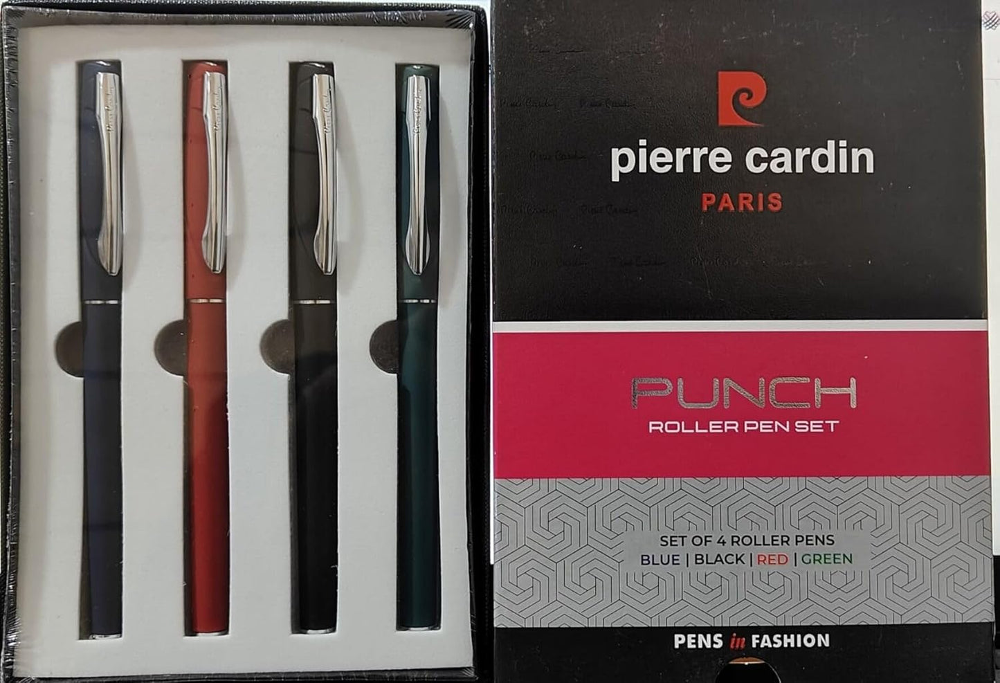 Pierre Cardin Punch Roller Pen Set