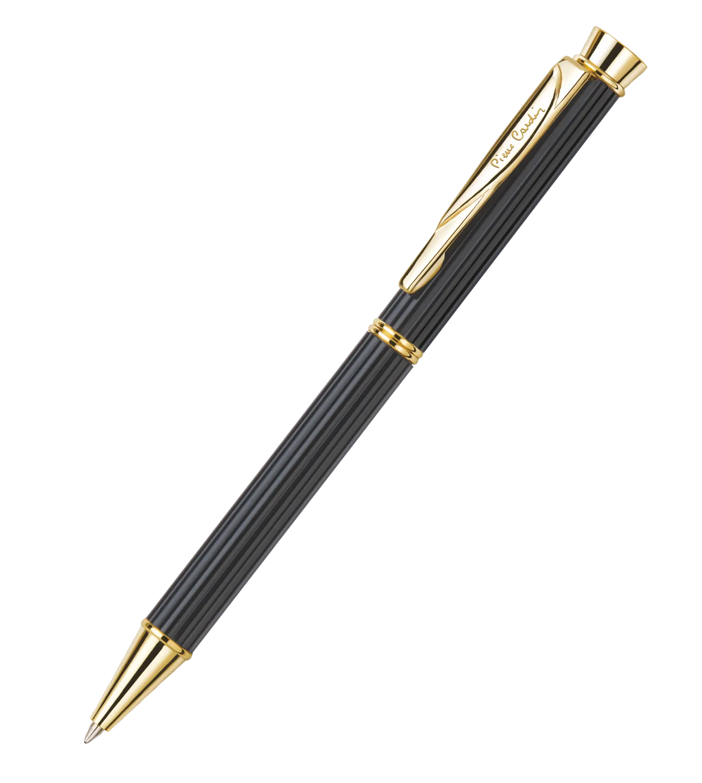 Pierre Cardin Premium Royale Black Crome finish Ball Pen With Twist Mechanism