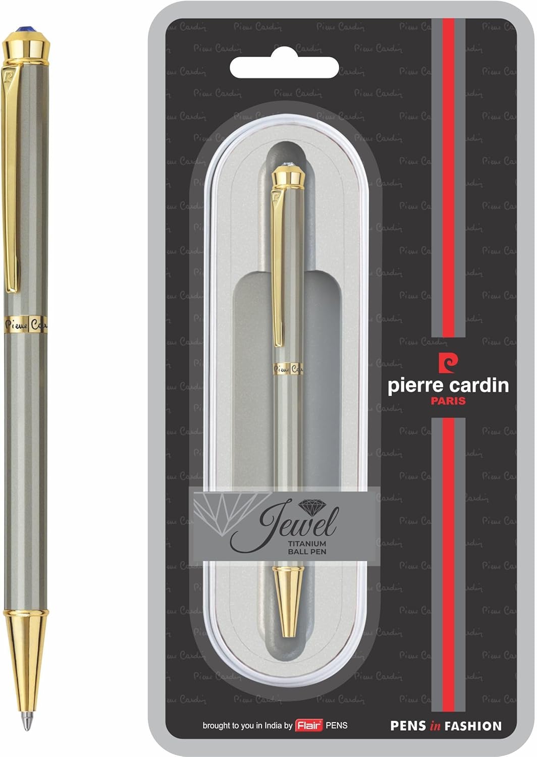 Pierre Cardin Jewel Titanium Premium Ball Pen with Twist Mechanism