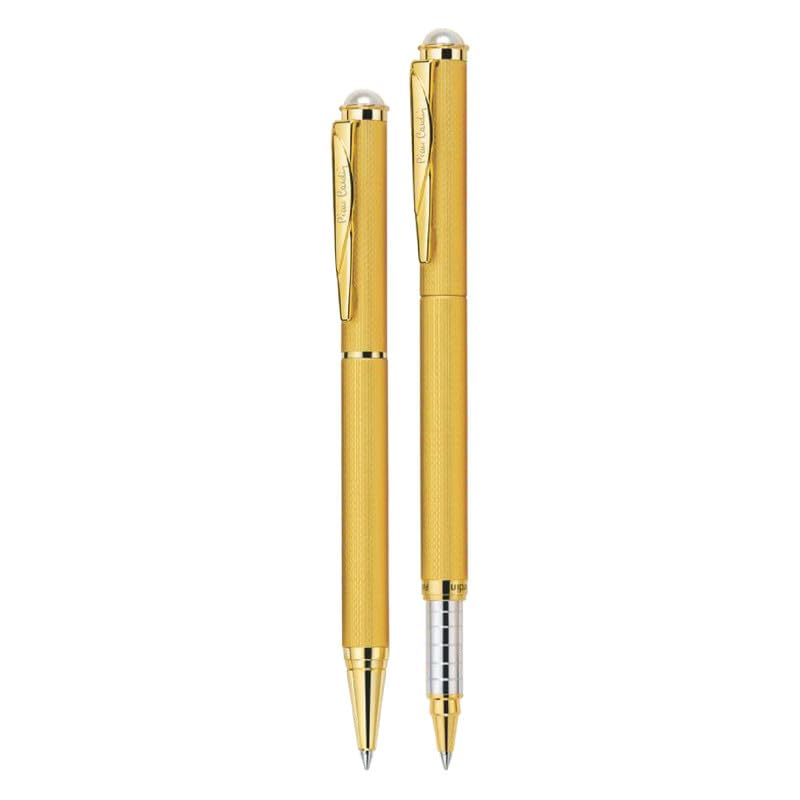 Pierre Cardin Premium Pearl Satin Gold Pen Set