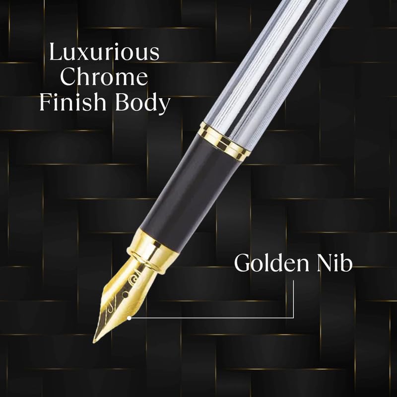 Pierre Cardin Kriss White Gold Premium Fountain Pen