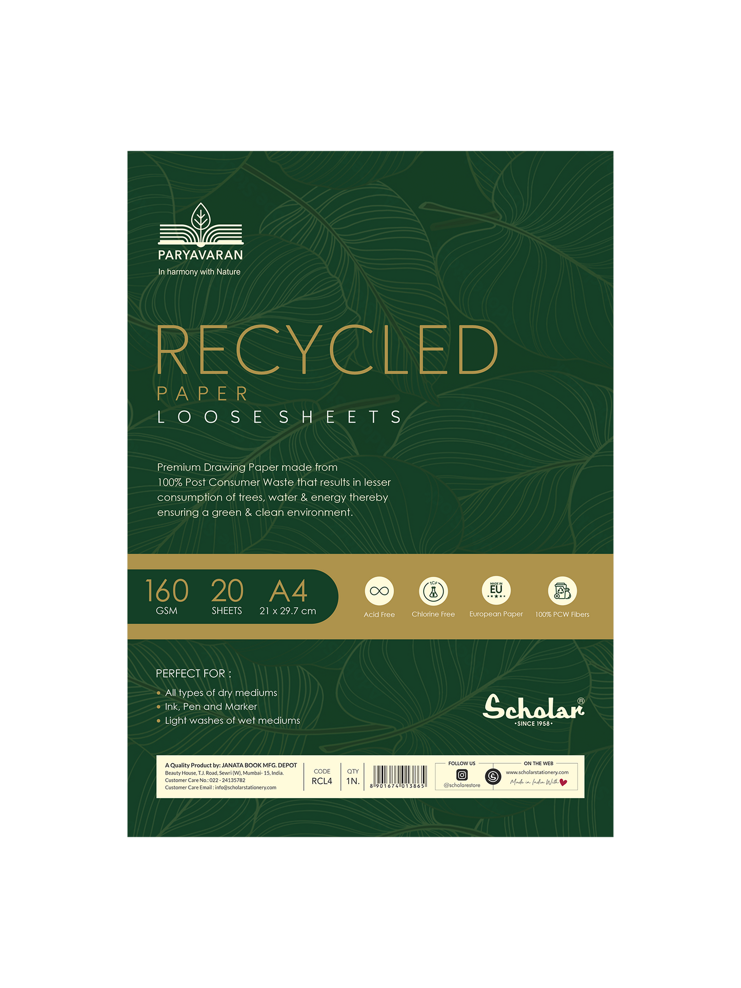 100% Recycled Loose Sheets