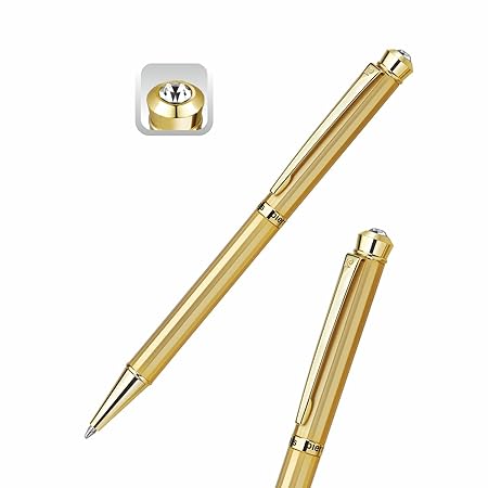 Pierre Cardin Jewel Satin Gold Premium Ball Pen with Twist Mechanism
