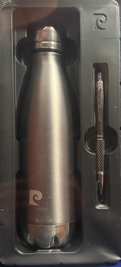 Pierre Cardin Lexus Gift Set, Vacuum Insulated SS Bottle with Designer Ball Pen