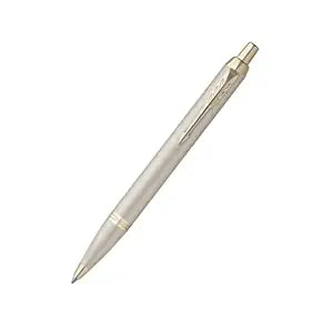 PARKER IM Monochrome Champagne Trim Ballpoint Pen