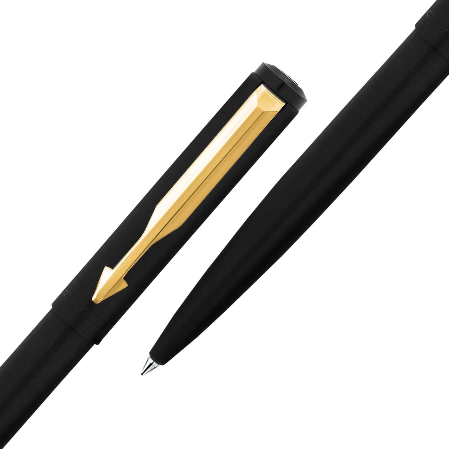 Parker Vector Matte Black Gold Trim Ball Pen