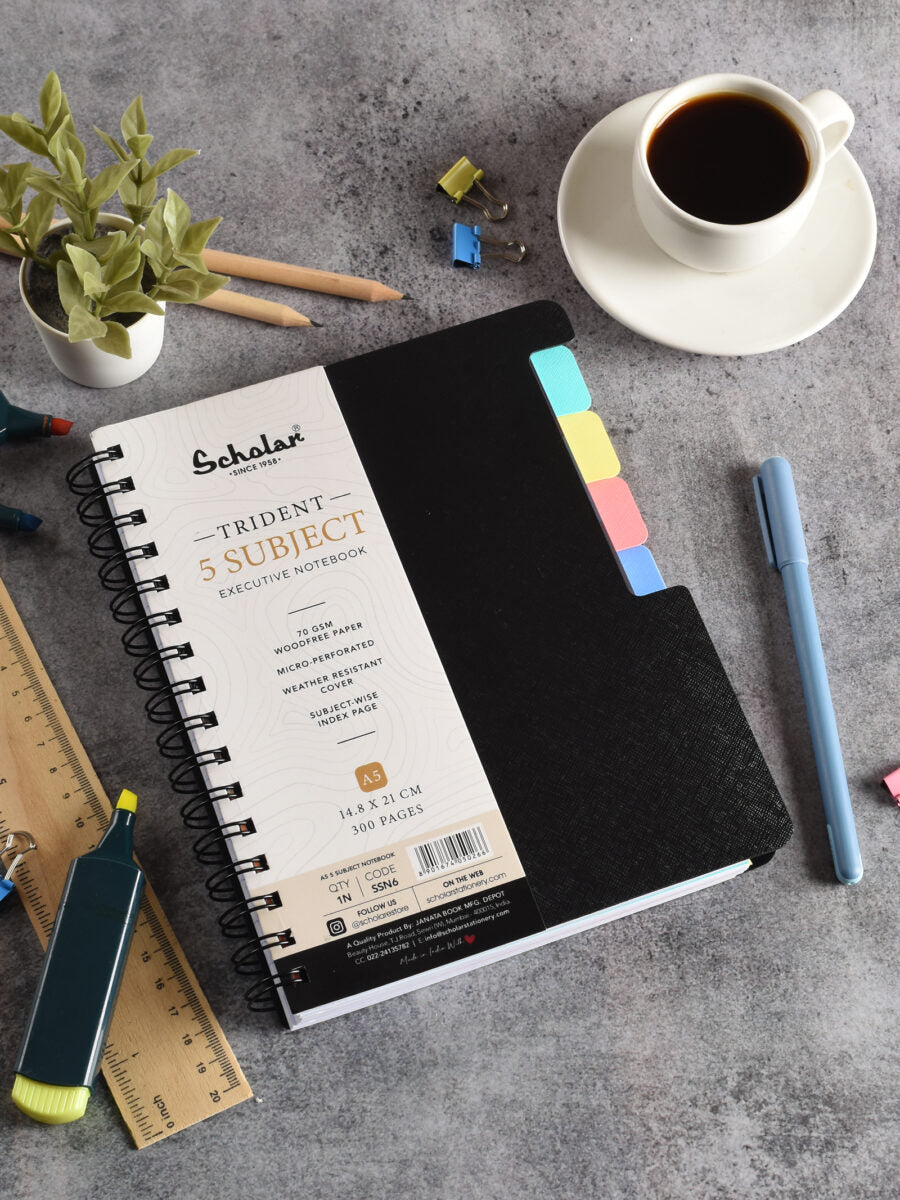 Scholar Trident Five Subject Notebook