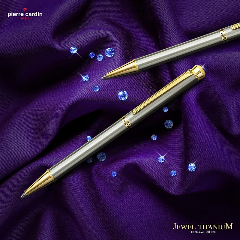 Pierre Cardin Jewel Titanium Premium Ball Pen with Twist Mechanism