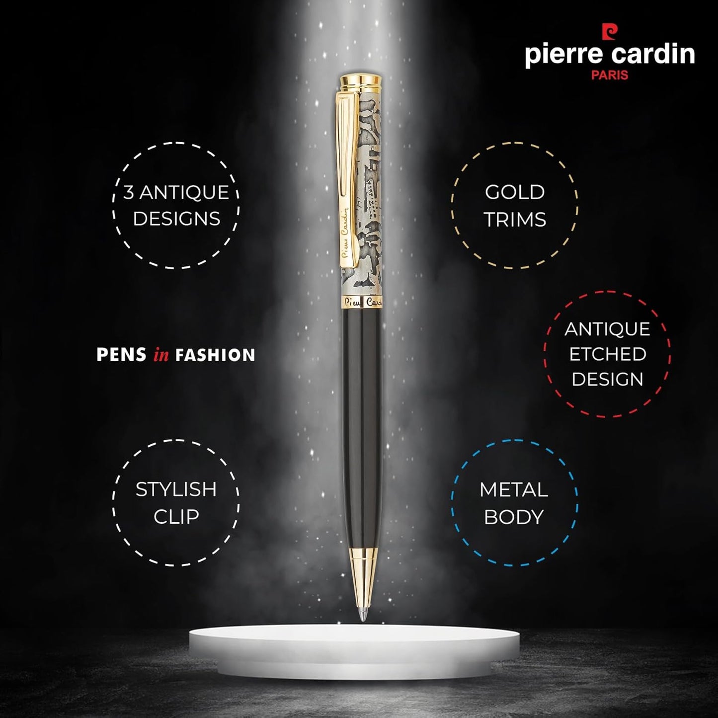 Pierre Cardin Antica Metal Premium Ball Pen with Twist Mechanism