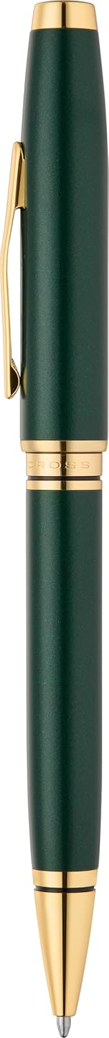Cross Coventry Satin Metallic Green Lacquer with Gold PVD Appointments Ballpoint Pen