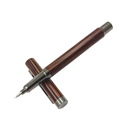 Auteur Royce Premium Fountain Pen – Wooden & Metal Body, Designer Fine Nib
