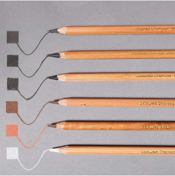 MONT MARTE Coloured Charcoal Pencil Set
