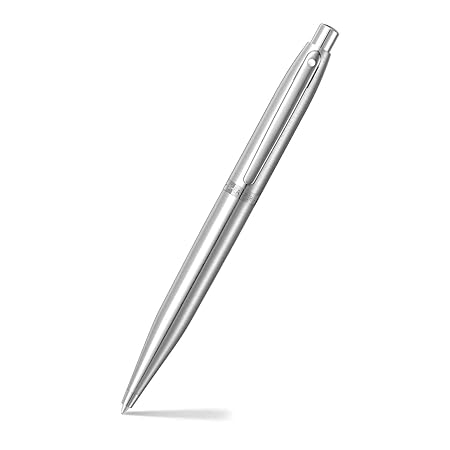 Sheaffer VFM 9426 Brushed Chrome Ballpoint Pen with Chrome Trim