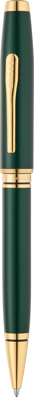 Cross Coventry Satin Metallic Green Lacquer with Gold PVD Appointments Ballpoint Pen