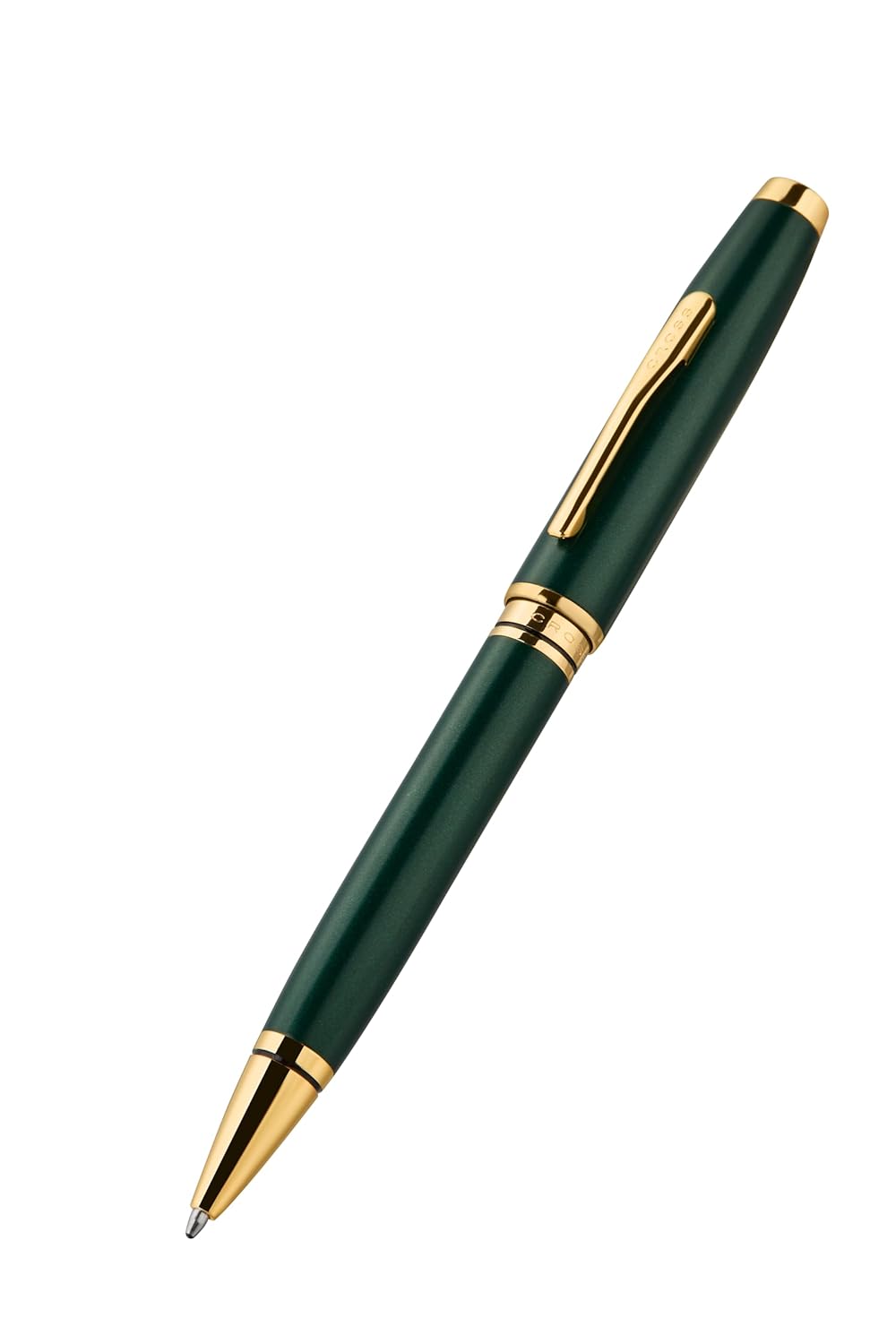 Cross Coventry Satin Metallic Green Lacquer with Gold PVD Appointments Ballpoint Pen