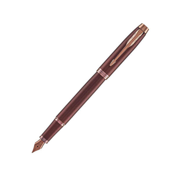 Parker IM Monochrome Burgundy Trim Fountain Pen