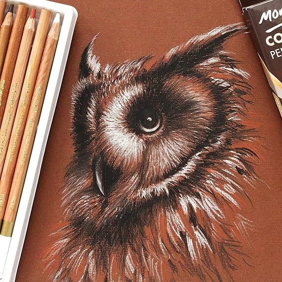 MONT MARTE Coloured Charcoal Pencil Set