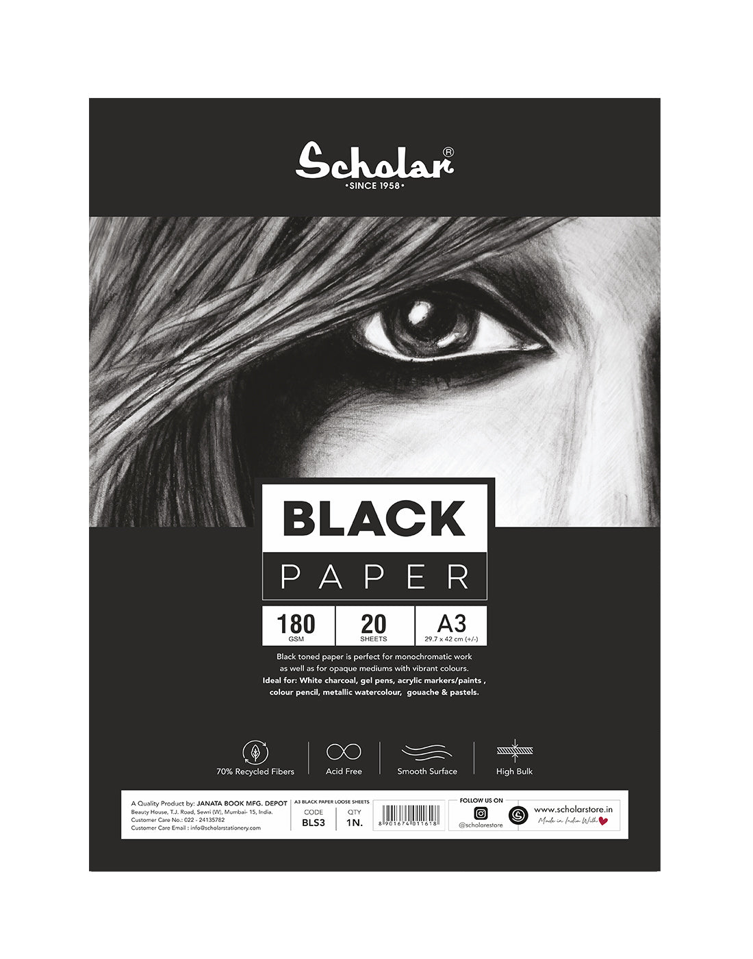 Black Paper Loose Sheets
