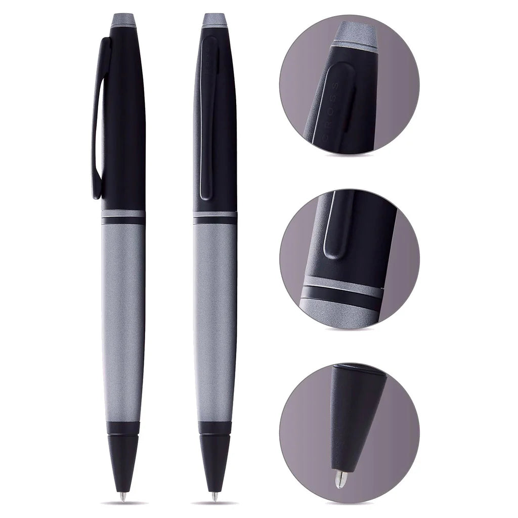 Cross Calais Matte Gray/Black Ballpoint Pen AT0112-26