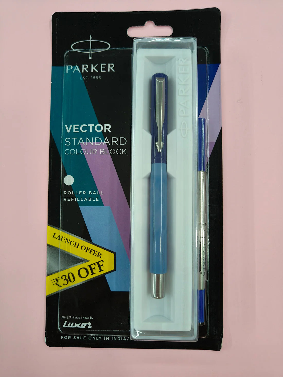 Parker Vector Standard Silver Trim Roller Ball Pen