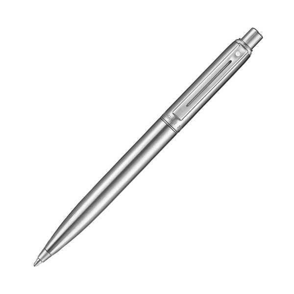 Sheaffer Sentinel Metal E330 Ballpoint Pen – Brushed Chrome with Chrome-Plated Trim