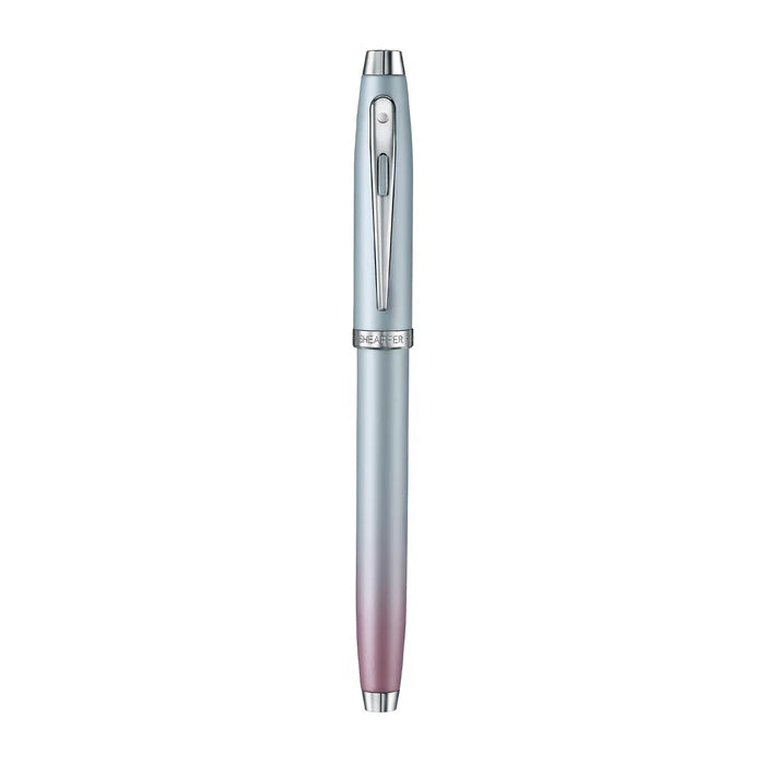 Sheaffer 100 9376 Expressions Blue and Pink Pearlised Gradient Fountain Pen with Chrome-plated Trims