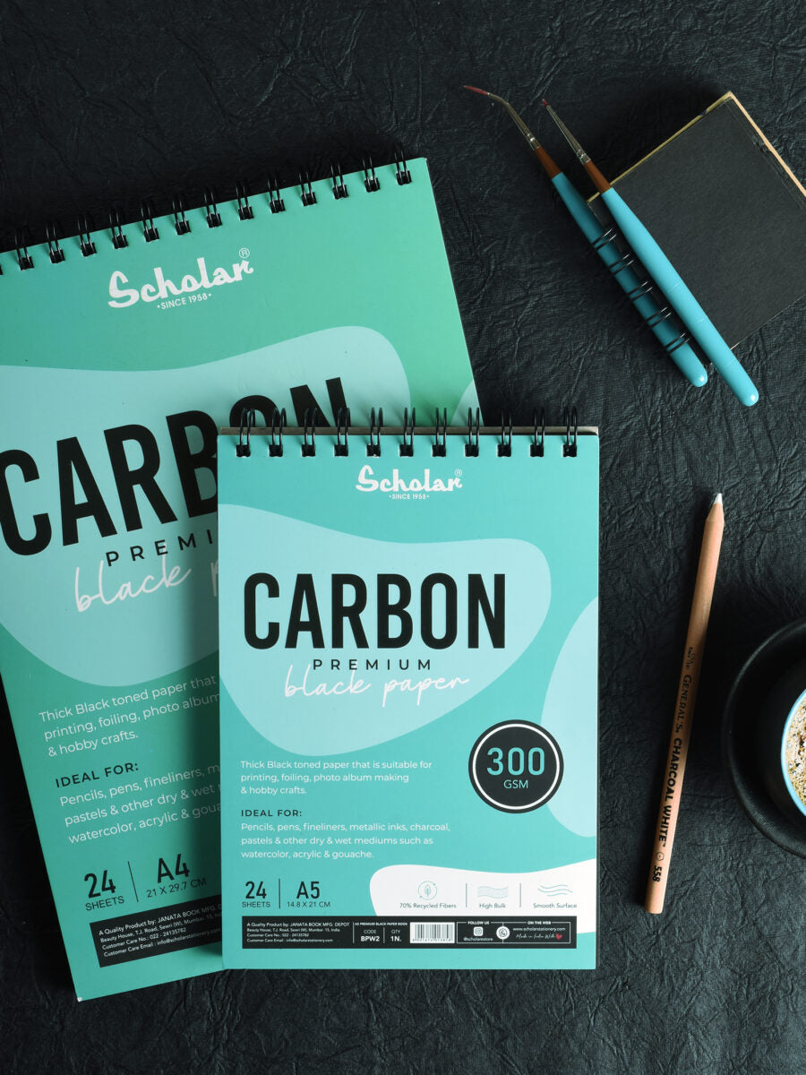 Premium Black Paper Carbon Sketch Pad
