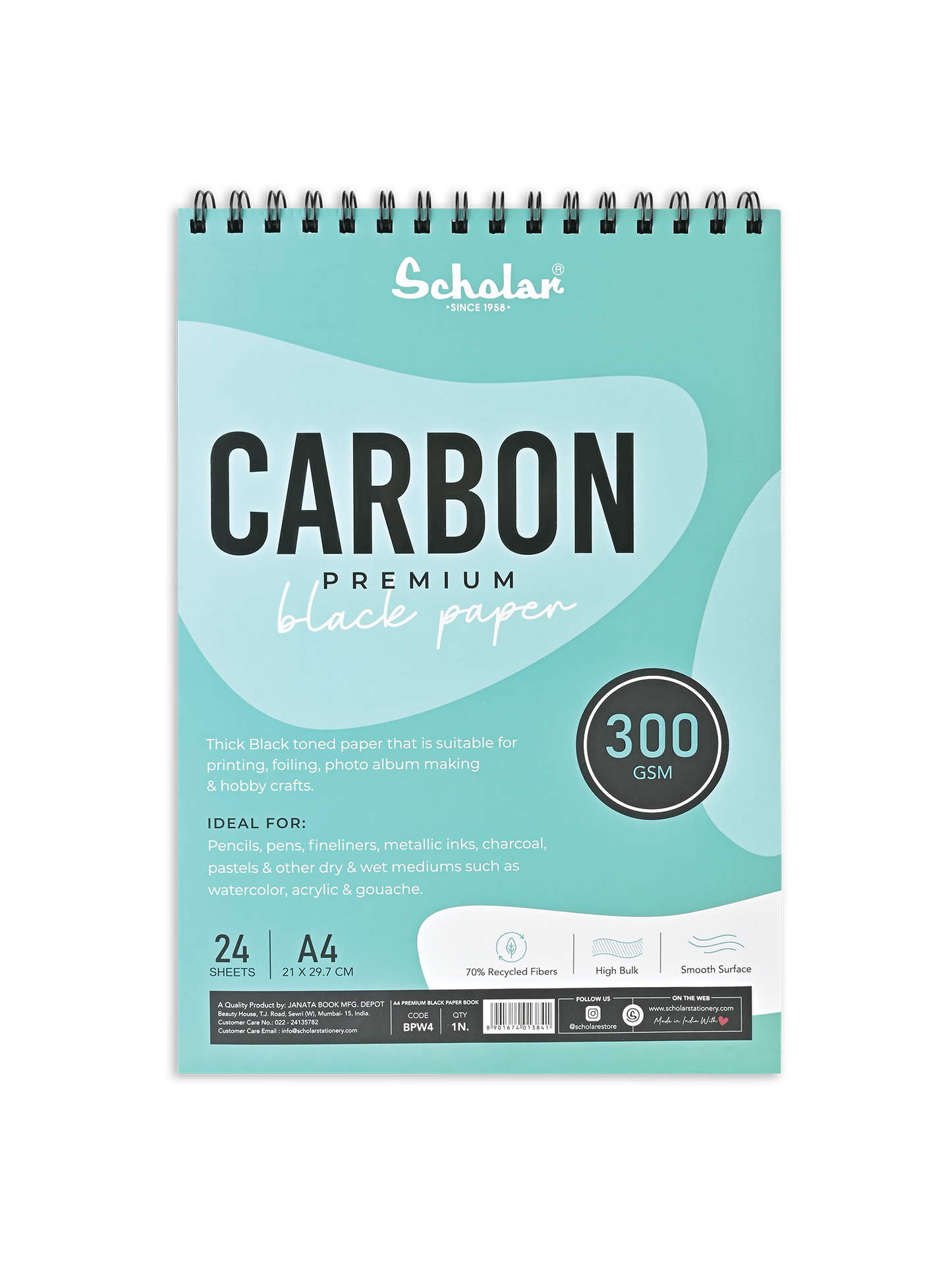 Premium Black Paper Carbon Sketch Pad