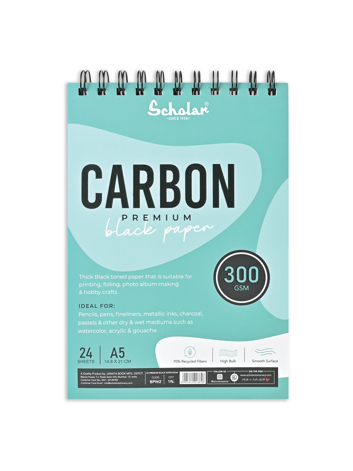 Premium Black Paper Carbon Sketch Pad
