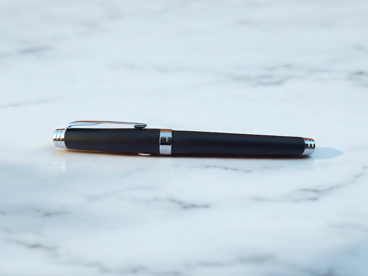 JinHao 991 Black Body Chrome Parts Fountain Pen