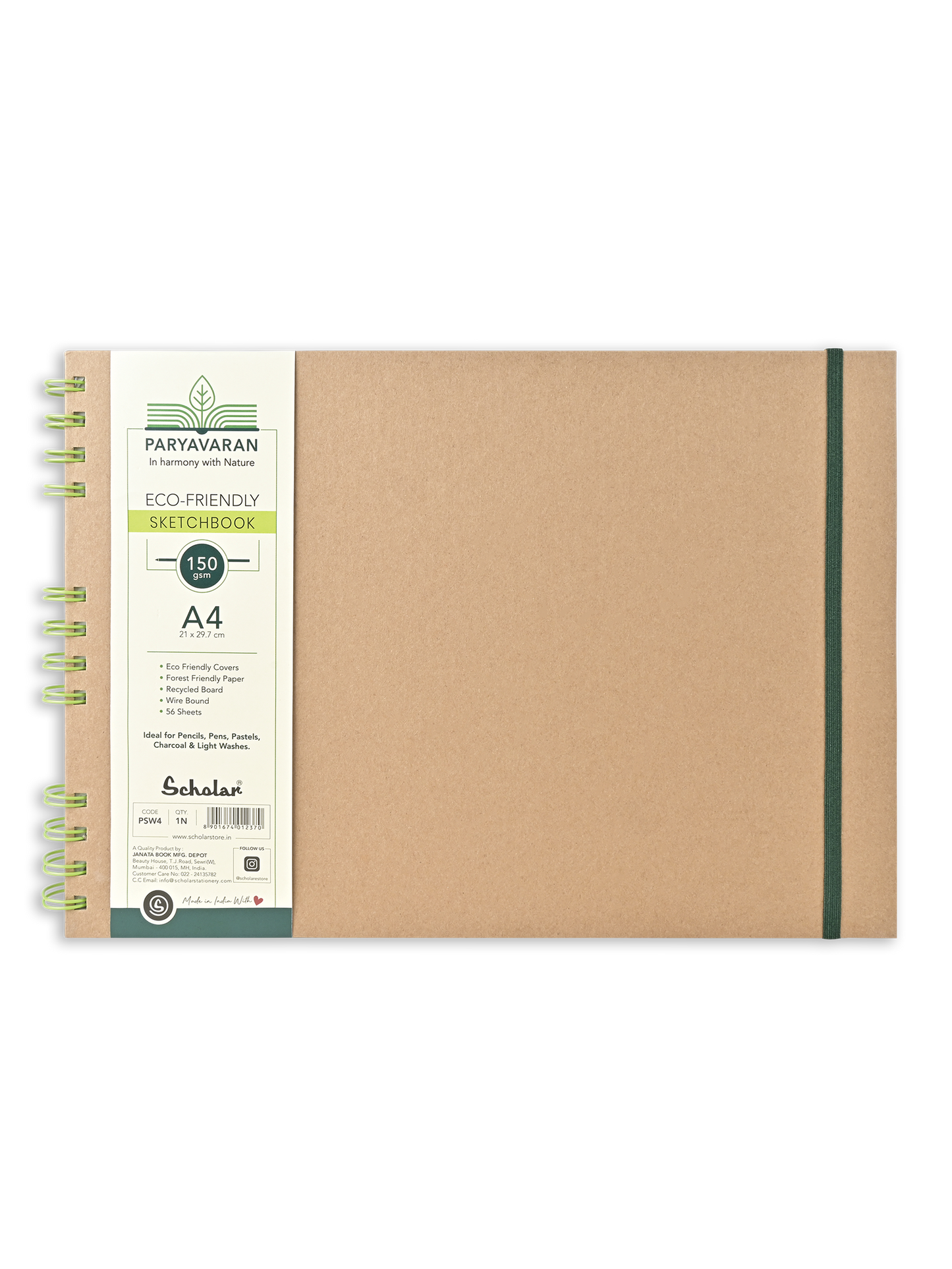 Paryavaran Eco-Friendly Wire Bound Sketch Book