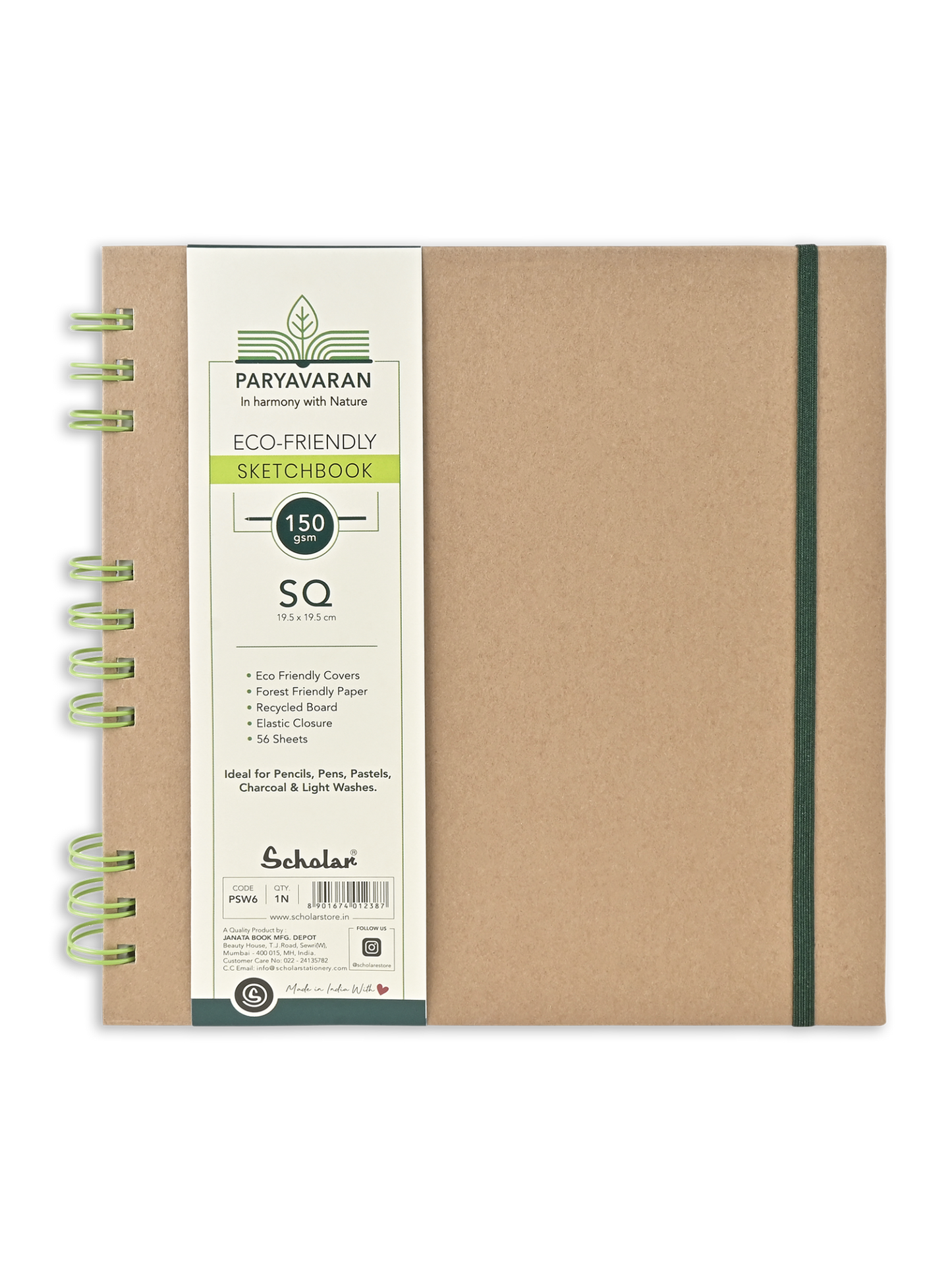 Paryavaran Eco-Friendly Wire Bound Sketch Book