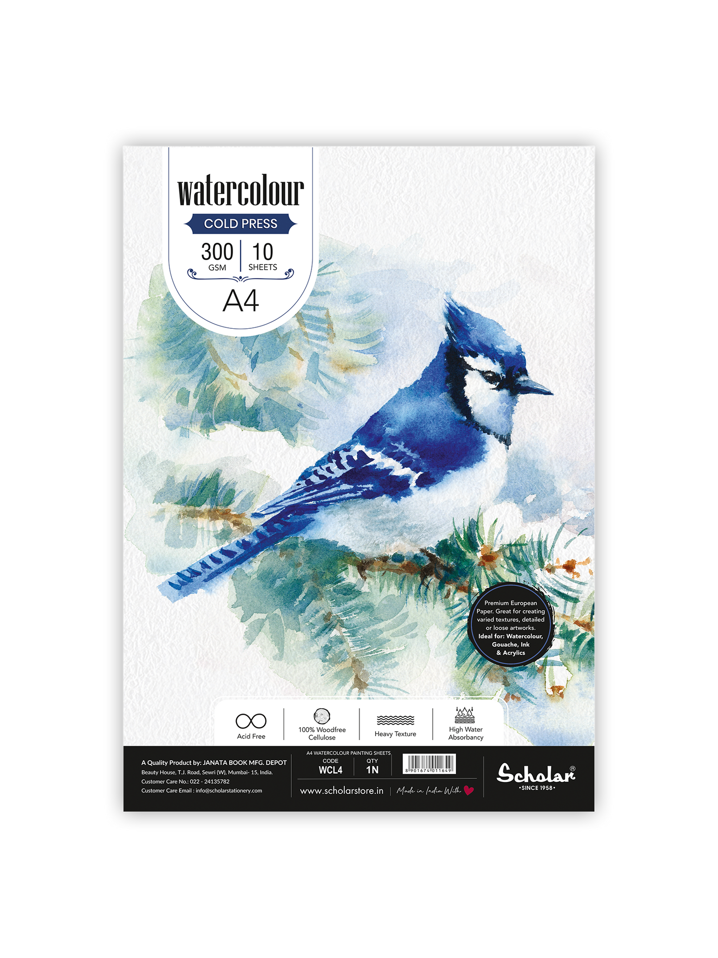 Watercolour Cold Pressed Paper Loose Sheets