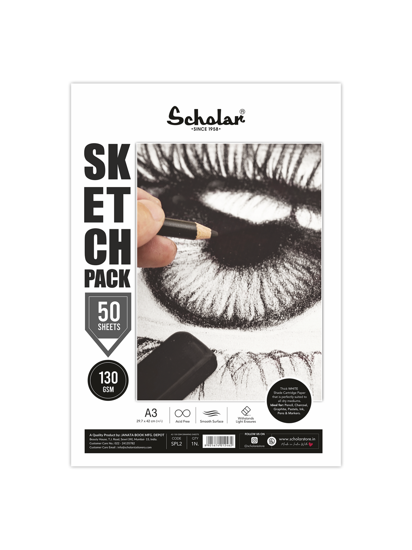 White Cartridge Paper Loose Sheets