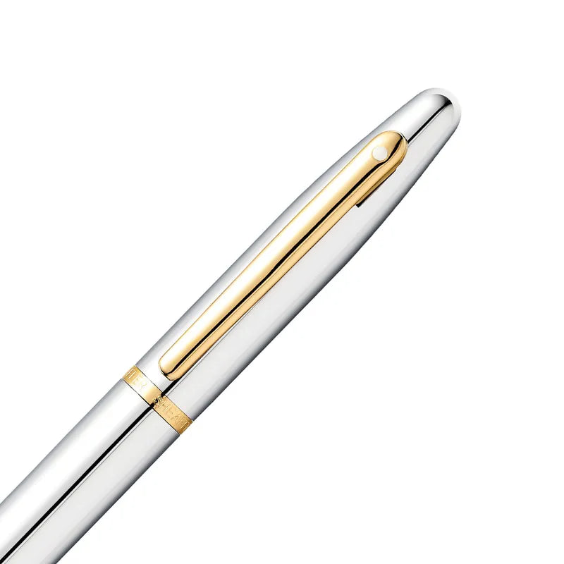 Sheaffer 9422 VFM Rollerball Pen – Polished Chrome with Gold-Plated Trim