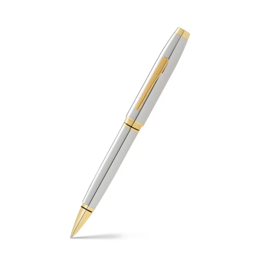 Cross AT0662-2 Coventry Ballpoint Pen Chrome with Gold Trims