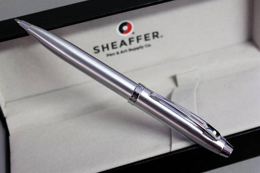 Sheaffer® 100 G9306 Brushed Chrome with Chrome-Plated Trims Ball Pen