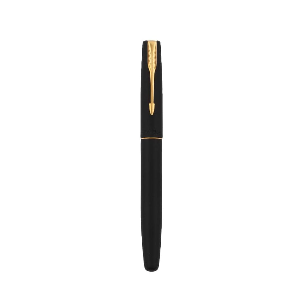 Parker Frontier Matte Black Gold Trim Roller Ball Pen – Pen Palace