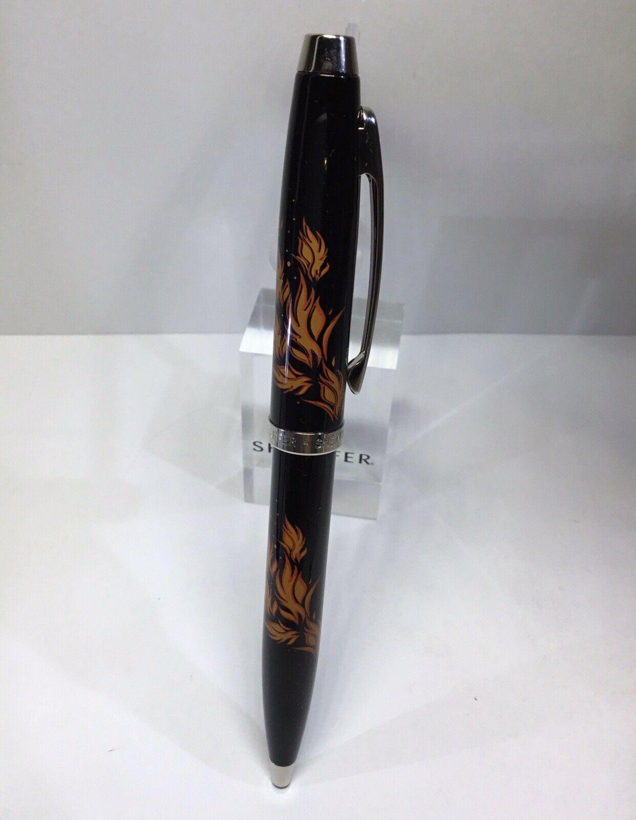 Sheaffer 100 Series Ballpoint Pen – The Flames of Hades – Gloss Black #92812