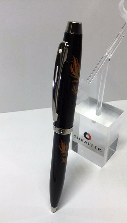 Sheaffer 100 Series Ballpoint Pen – The Flames of Hades – Gloss Black #92812