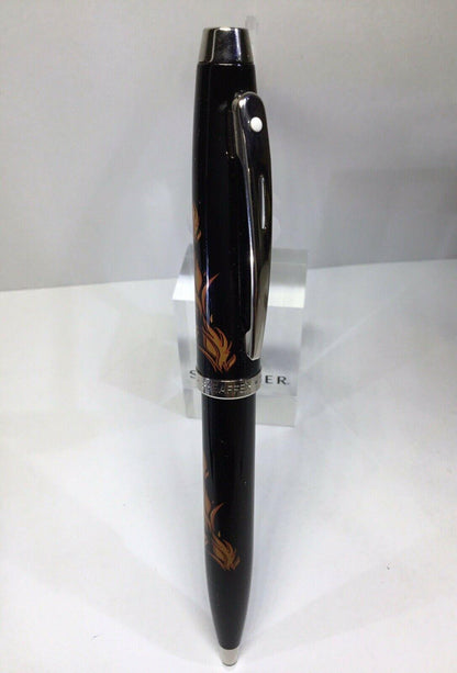 Sheaffer 100 Series Ballpoint Pen – The Flames of Hades – Gloss Black #92812