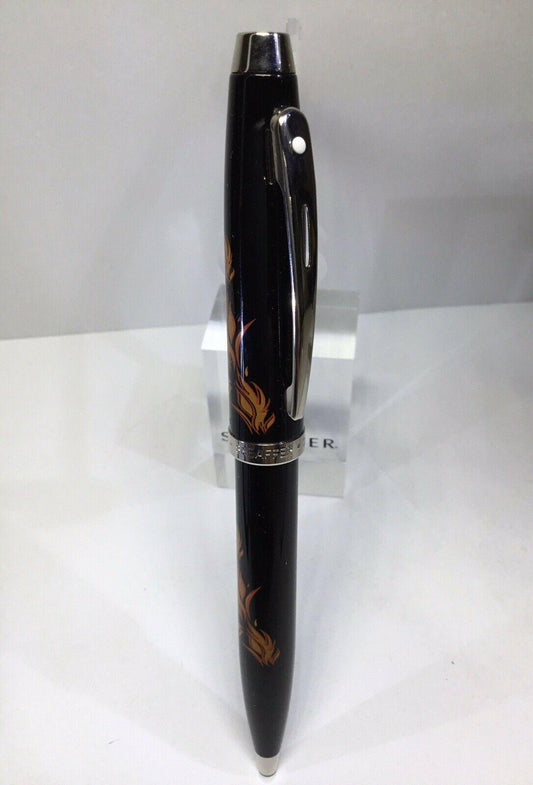 Sheaffer 100 Series Ballpoint Pen – The Flames of Hades – Gloss Black #92812