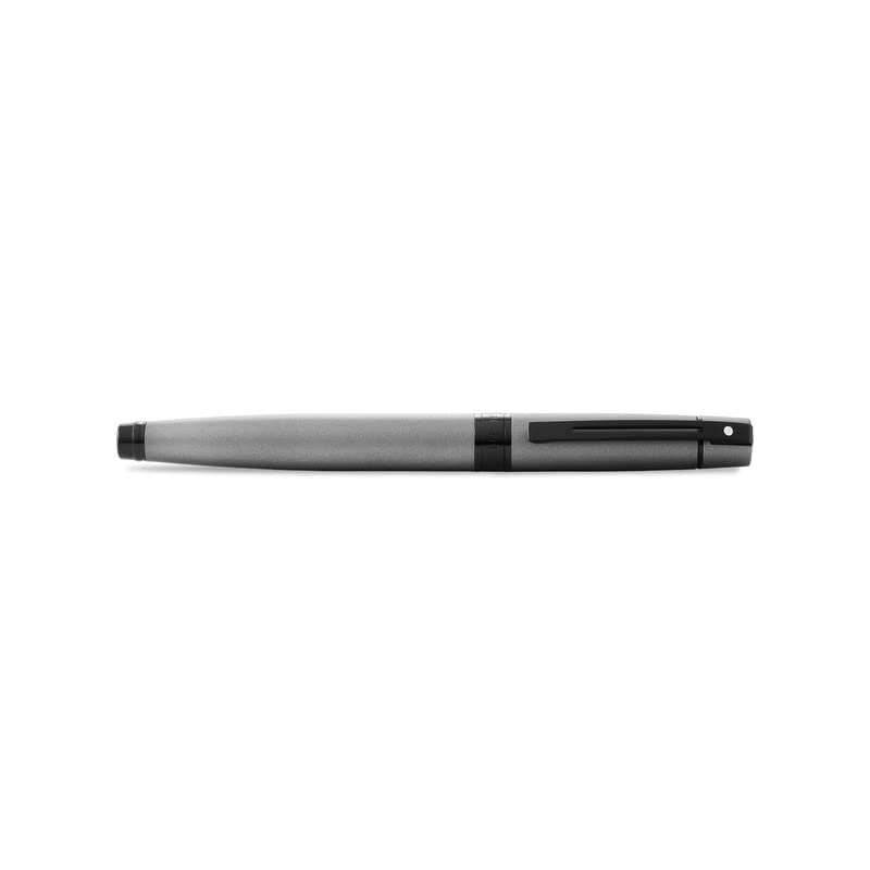 Sheaffer Gift 300 Lacquer Fountain Pen  – Matte Grey with Polished Black Trim