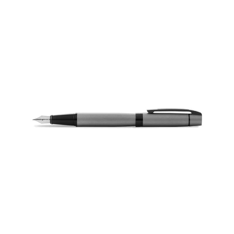 Sheaffer Gift 300 Lacquer Fountain Pen  – Matte Grey with Polished Black Trim