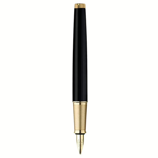 Parker Ambient Deluxe Black Gold Trim Fountain Pen