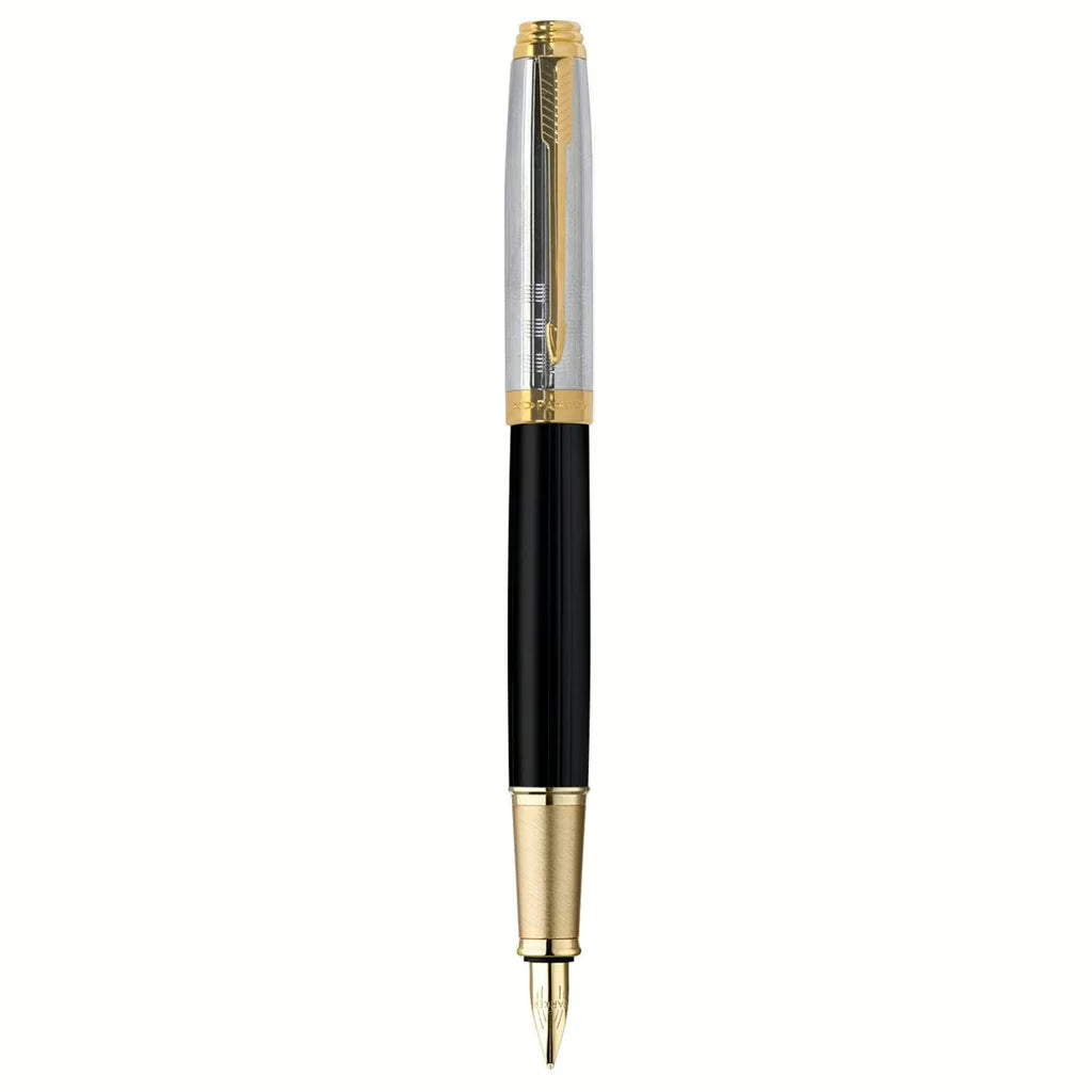 Parker Ambient Deluxe Black Gold Trim Fountain Pen