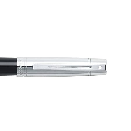 Sheaffer  300 9314 Rollerball Pen Glossy Black and Chrome with Chrome-Plated Trim