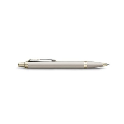 PARKER IM Monochrome Champagne Trim Ballpoint Pen